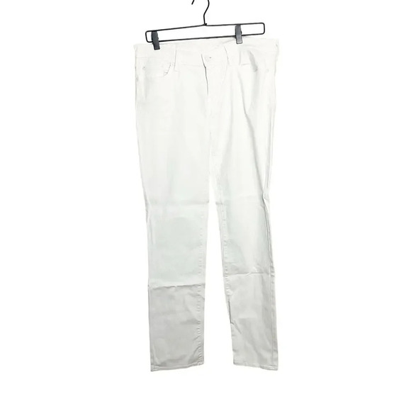 7 For All Mankind Straight Leg Jeans in Clean White Size 32 Denim Jean Revolve - Picture 1 of 4